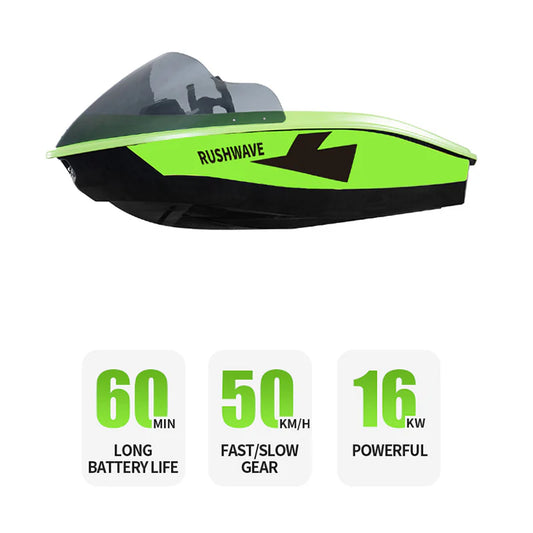 RUSH WAVE |2026NEW| Elektrisk gokartbåt | 16 kW