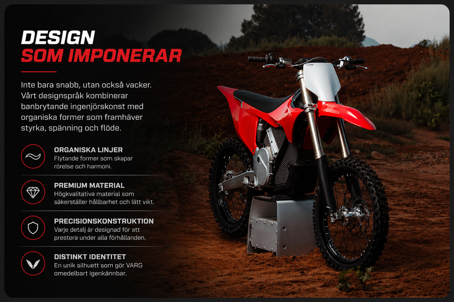 SISTA UTRUMLINGEN: Stark Varg MX 80Hp